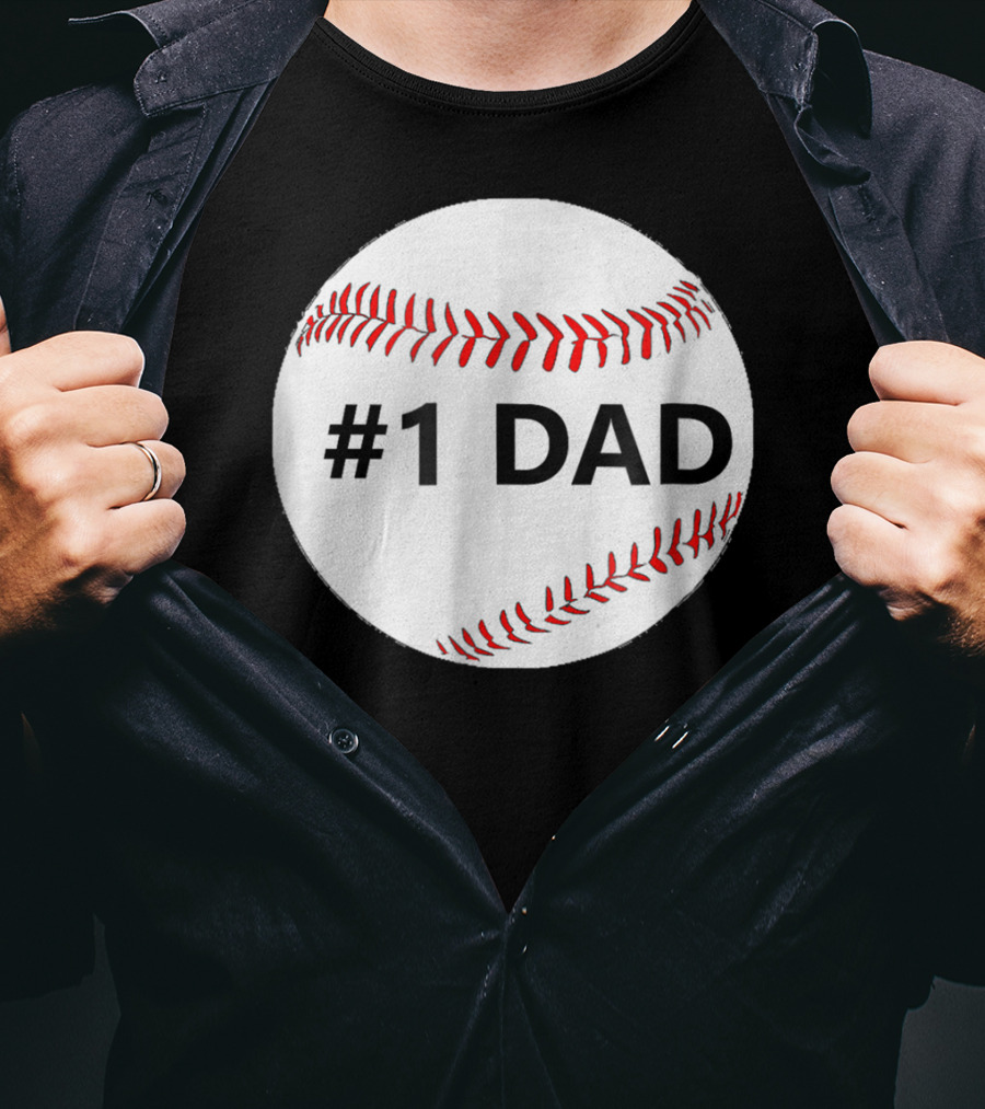 1 Dad Baseball T-Shirt