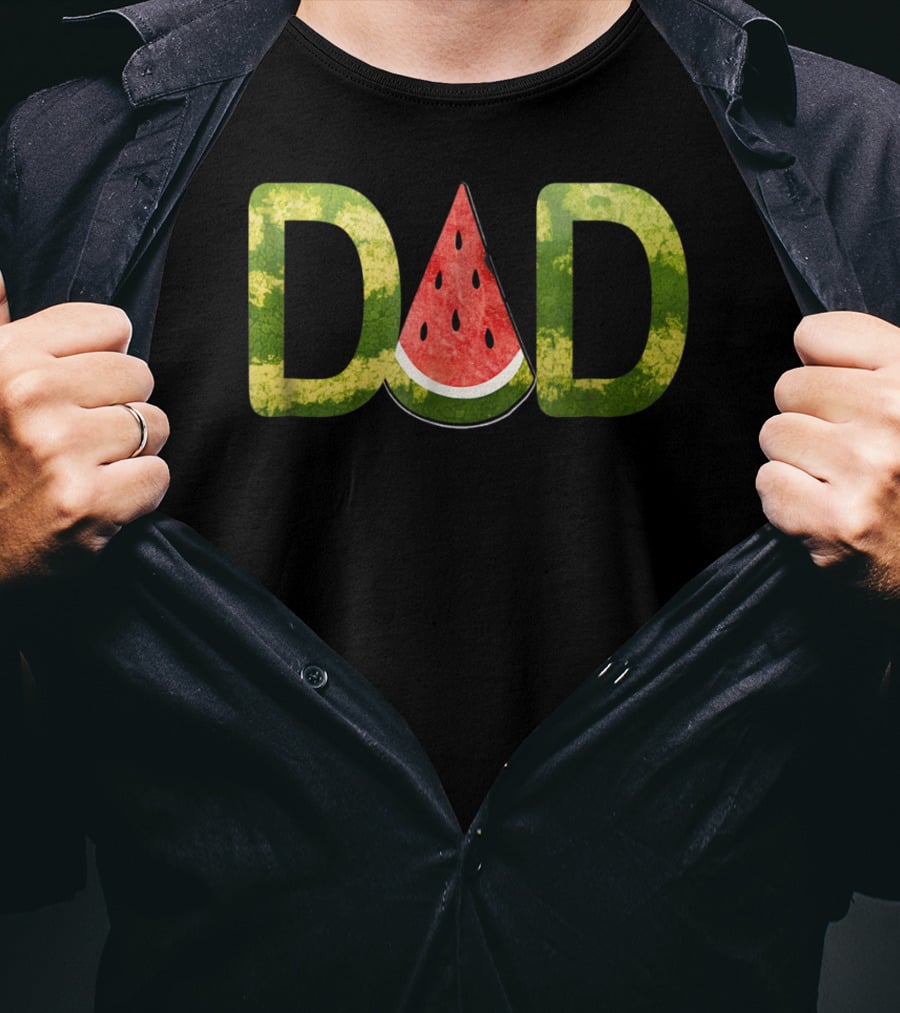 DAD Watermelon Slice Funny Ys24 T-Shirt