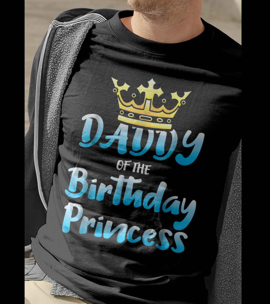 Daddy Of The Birthday Princess Crown T-Shirt