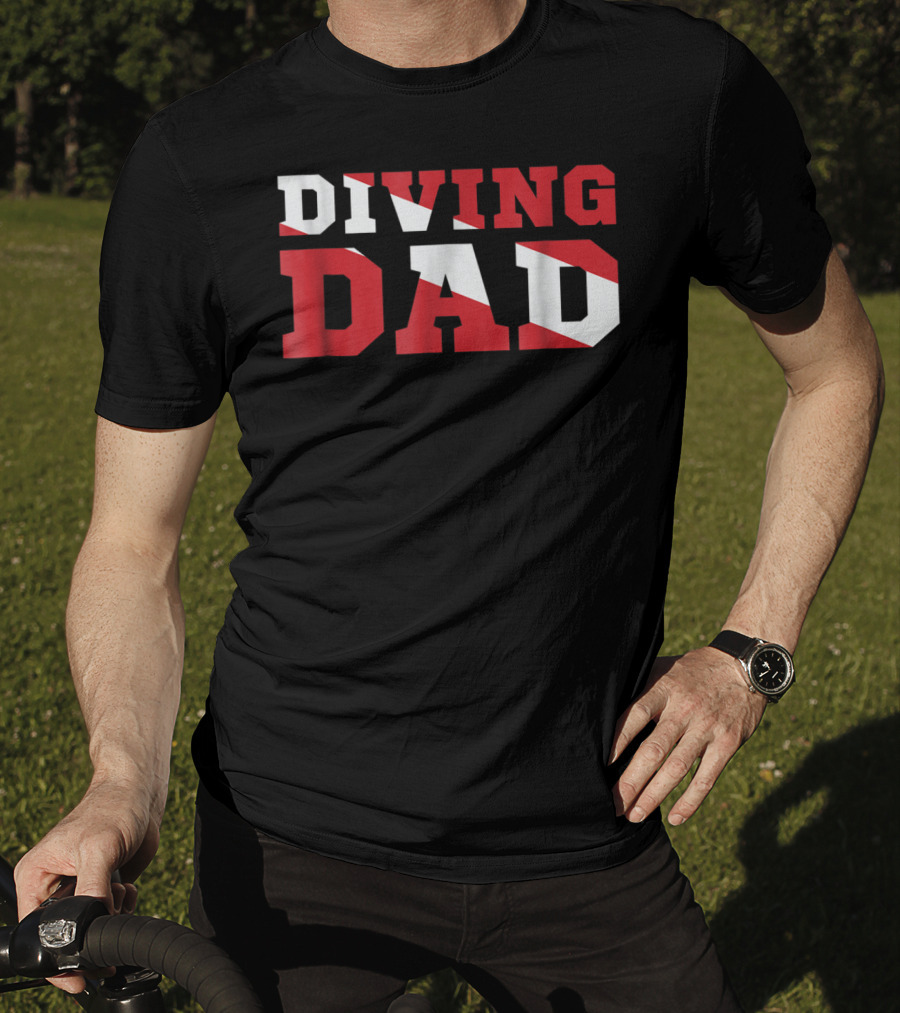 Diving Dad Scuba Flag T-Shirt