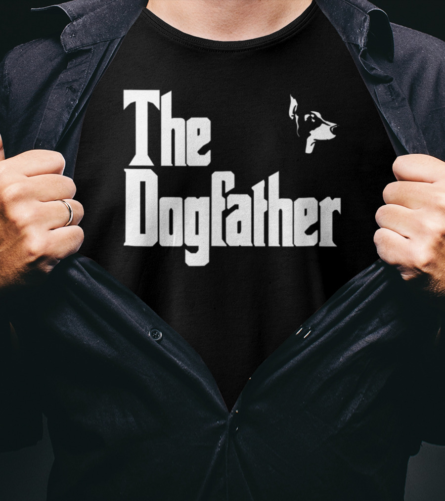 Doberman Pinscher Dad The Dogfather Birthday T-Shirt