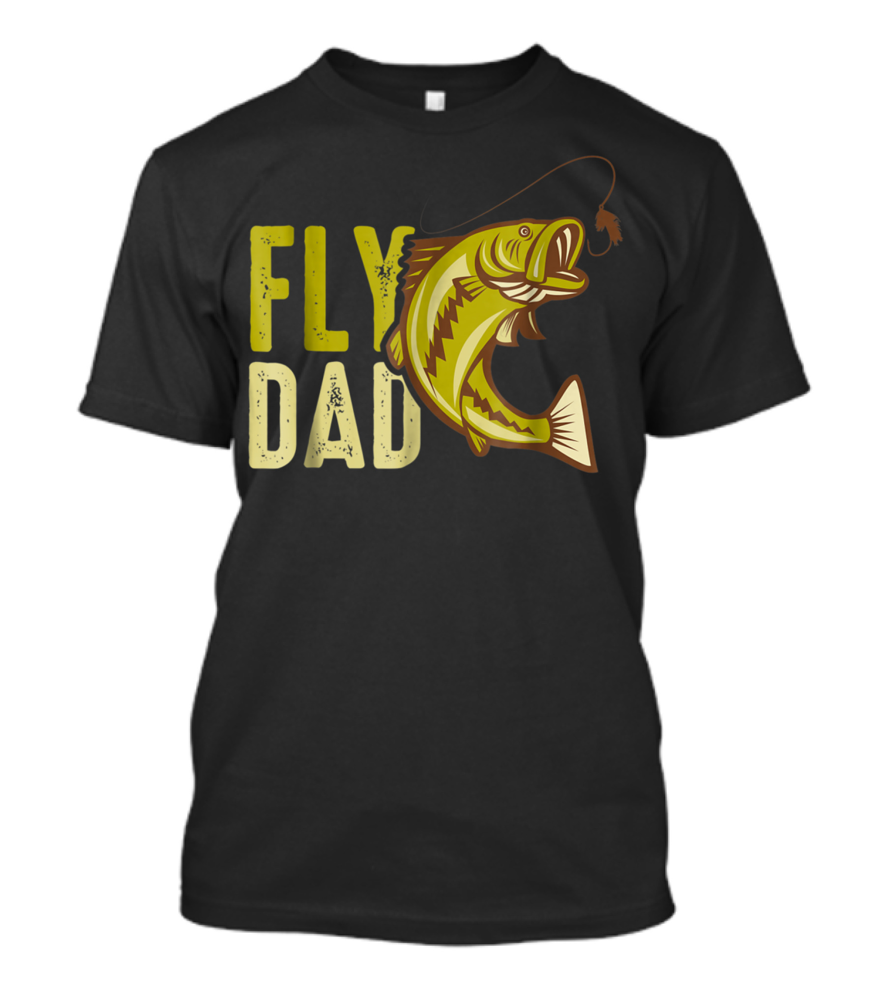 Fly Dad Bass Fishing Fisherman T-Shirt