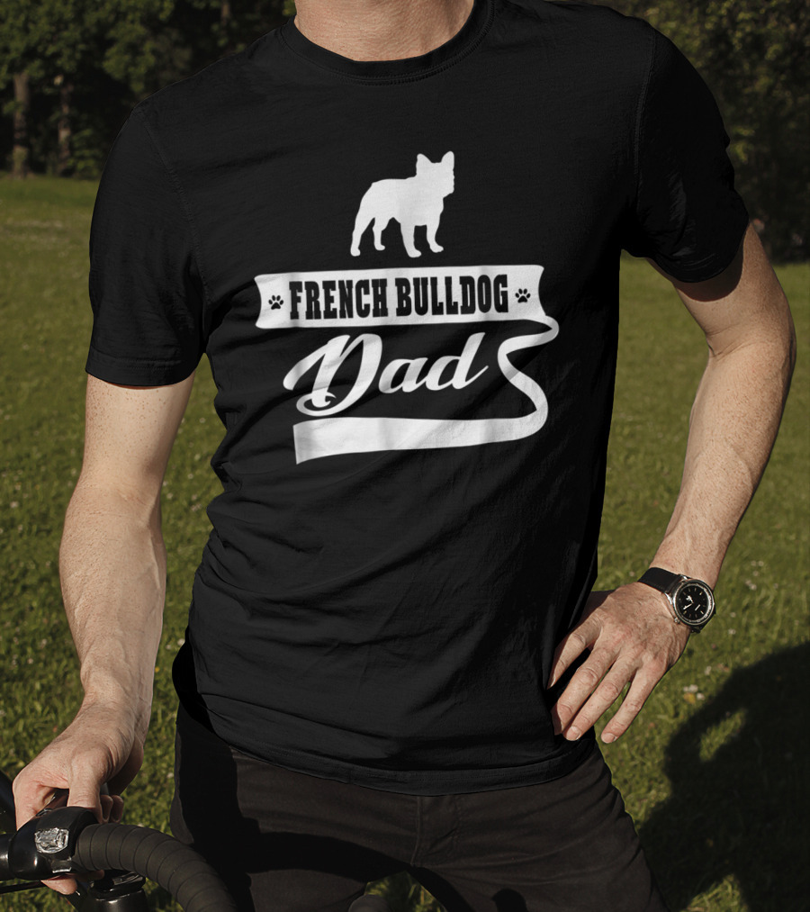 French Bulldog Dad Mens Dog Animal T-Shirt