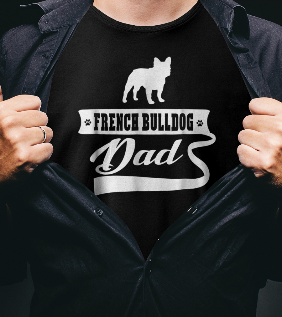 French Bulldog Dad Mens Dog Animal T-Shirt