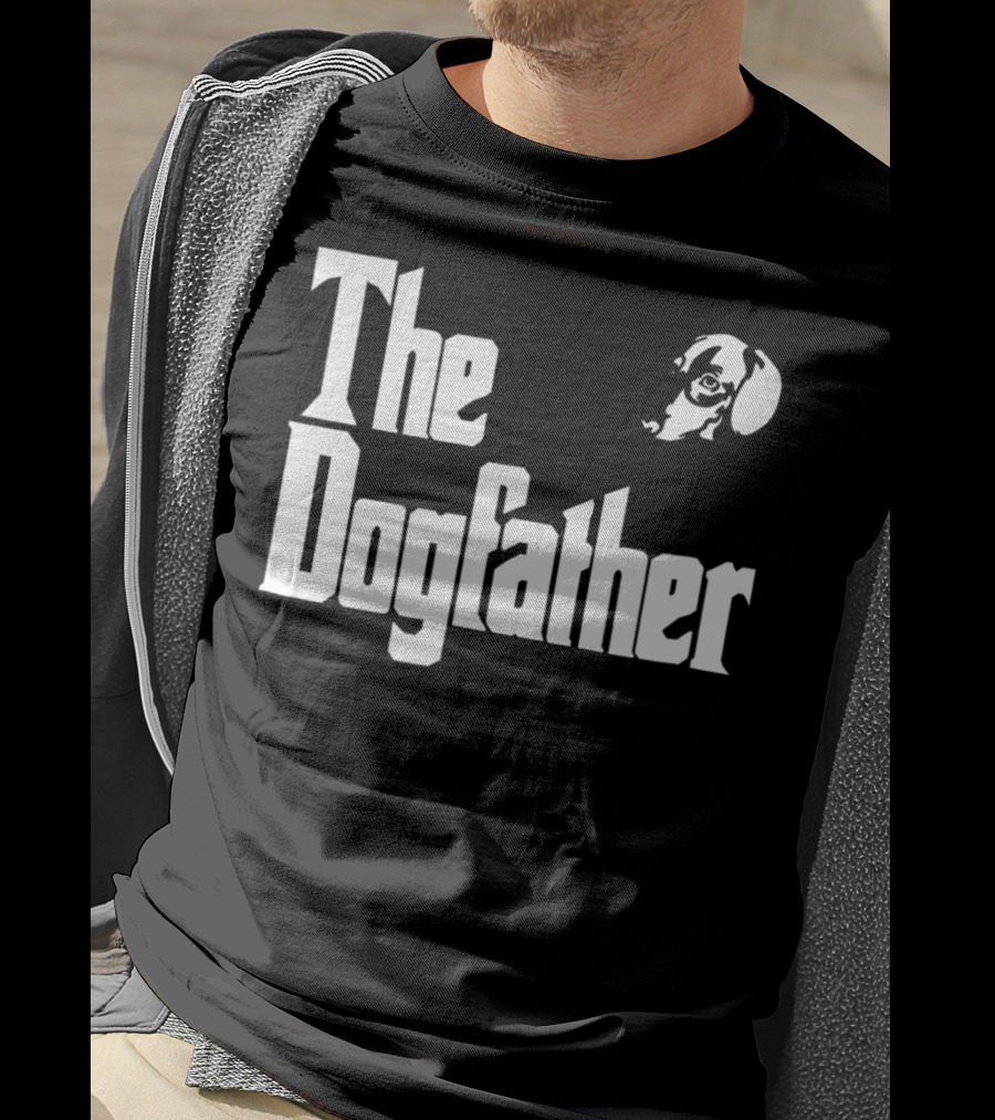 Dachshund Dad The Dogfather Birthday Gift T-Shirt