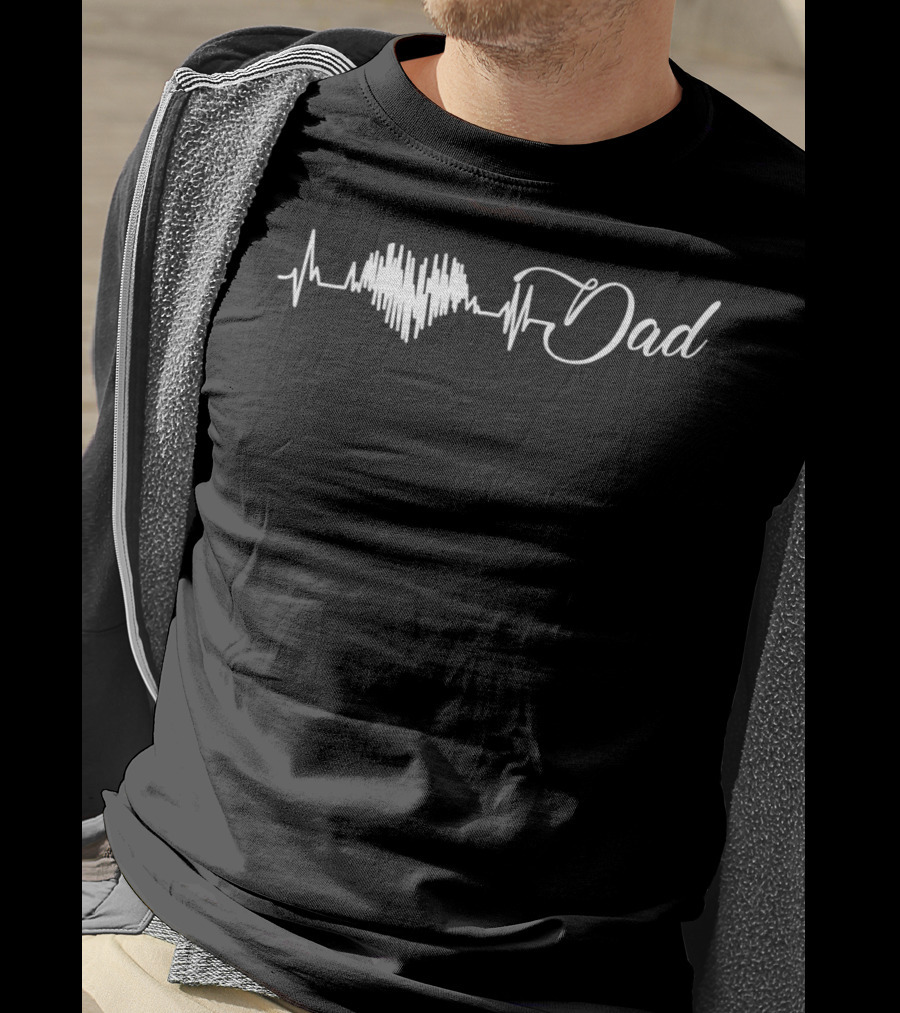 Heartbeat Dad Love T-Shirt