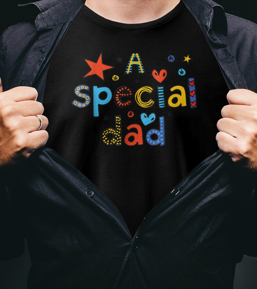 A Special Dad Star Heart T-Shirt