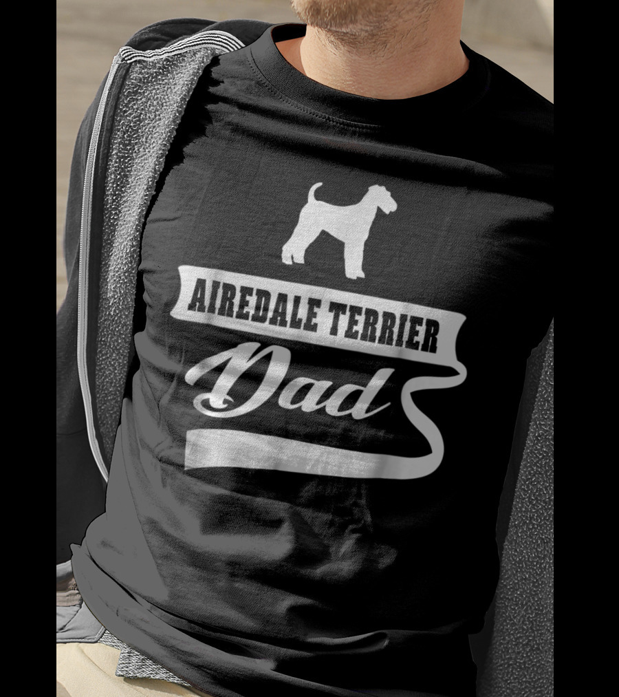 Airedale Terrier Dad Dog Mens Animal Dogs T-Shirt