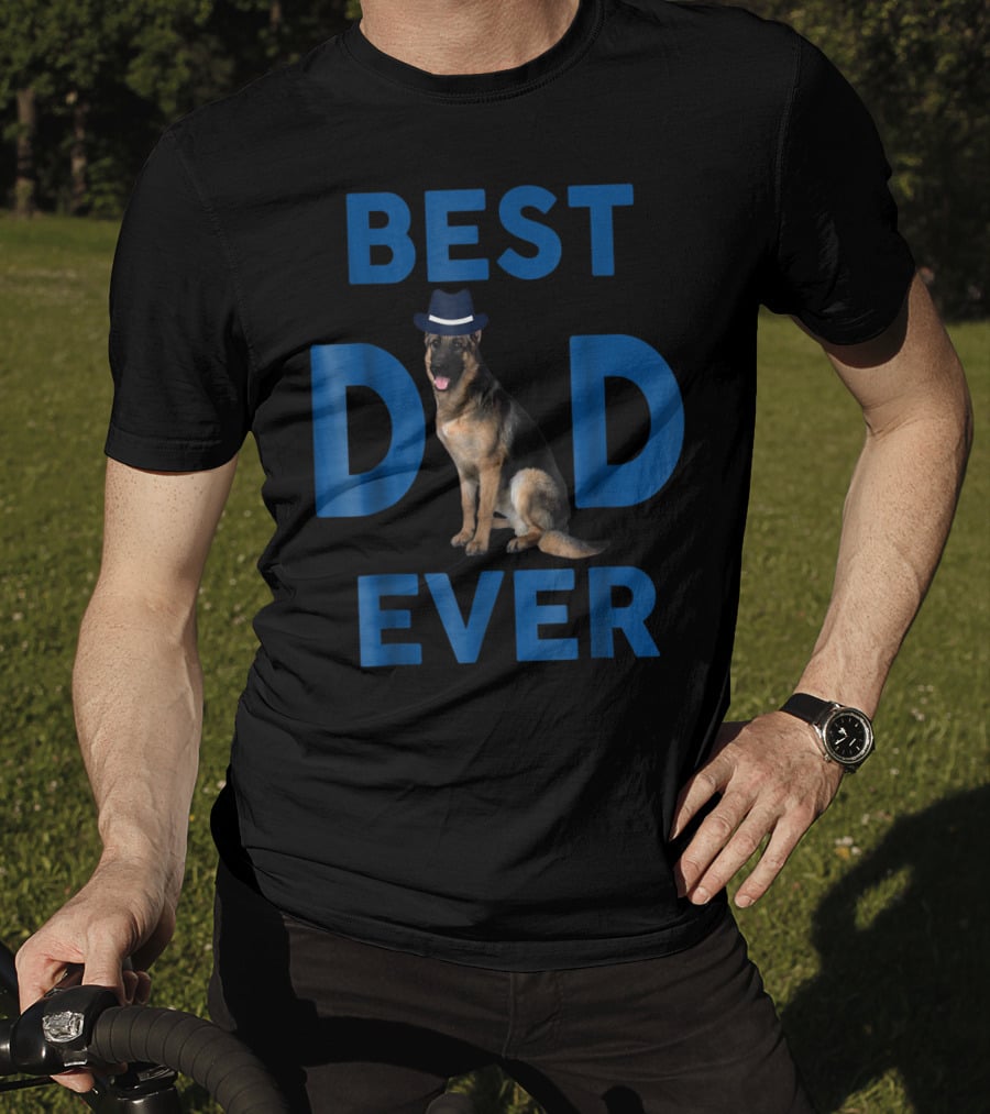 Best Dad Ever German Shepherd Pup64 T-Shirt