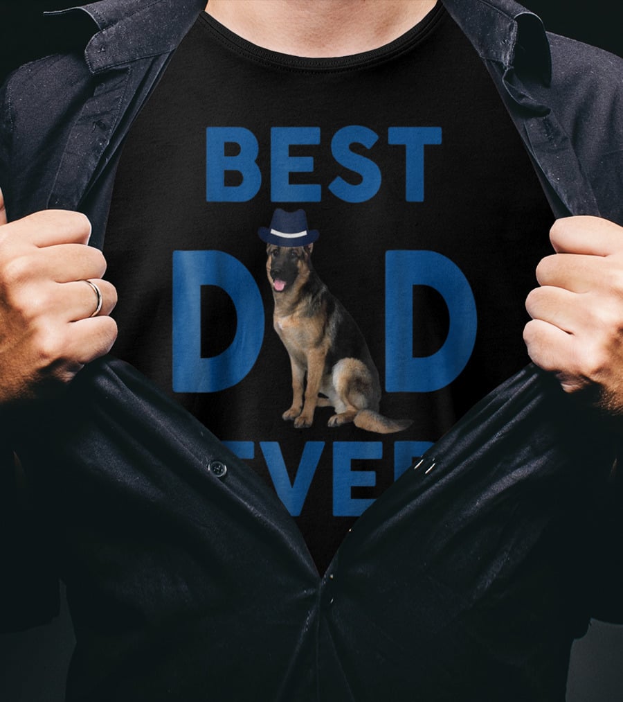 Best Dad Ever German Shepherd Pup64 T-Shirt