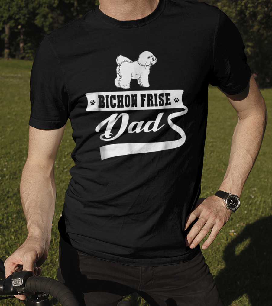 Bichon Frise Dad Mens Animal Dogs T-Shirt