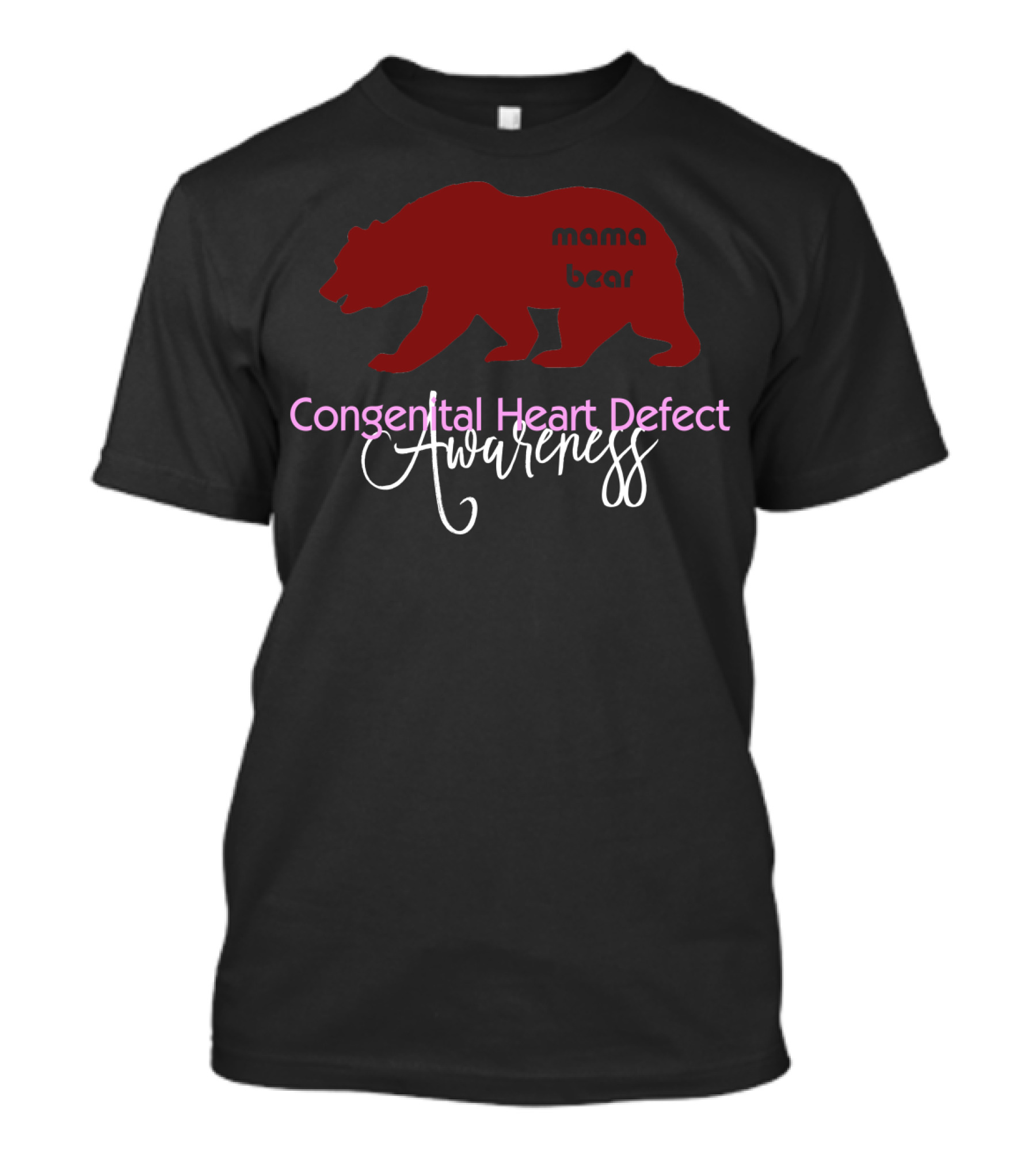 Mama Bear Congenital Heart Defect Awareness T-Shirt