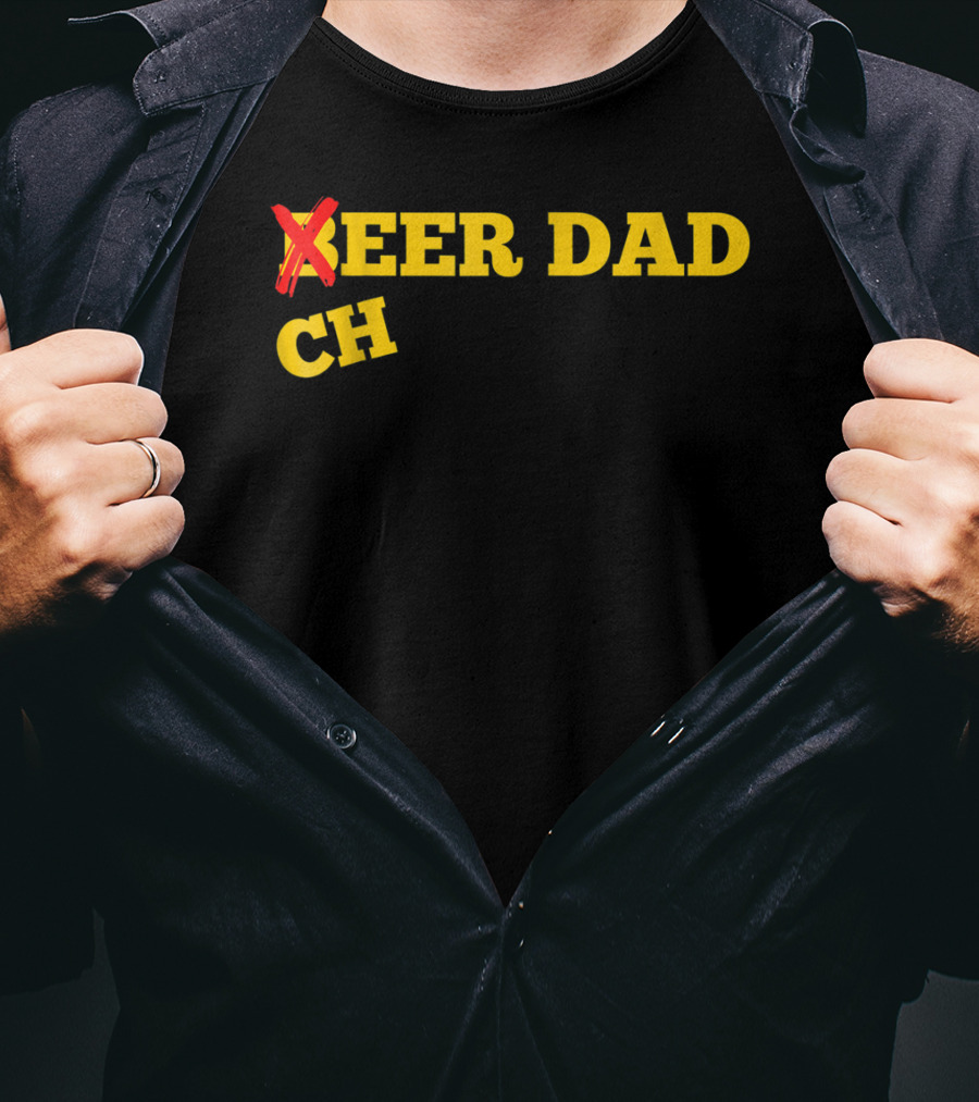 Cheer Dad Not Beer Dad Cheer Dad T-Shirt