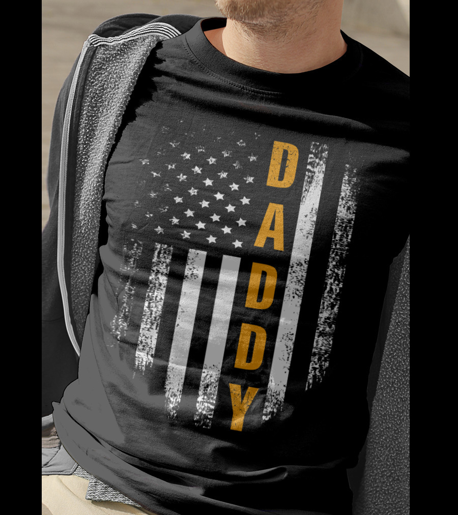 Proud American Daddy Flag T-Shirt