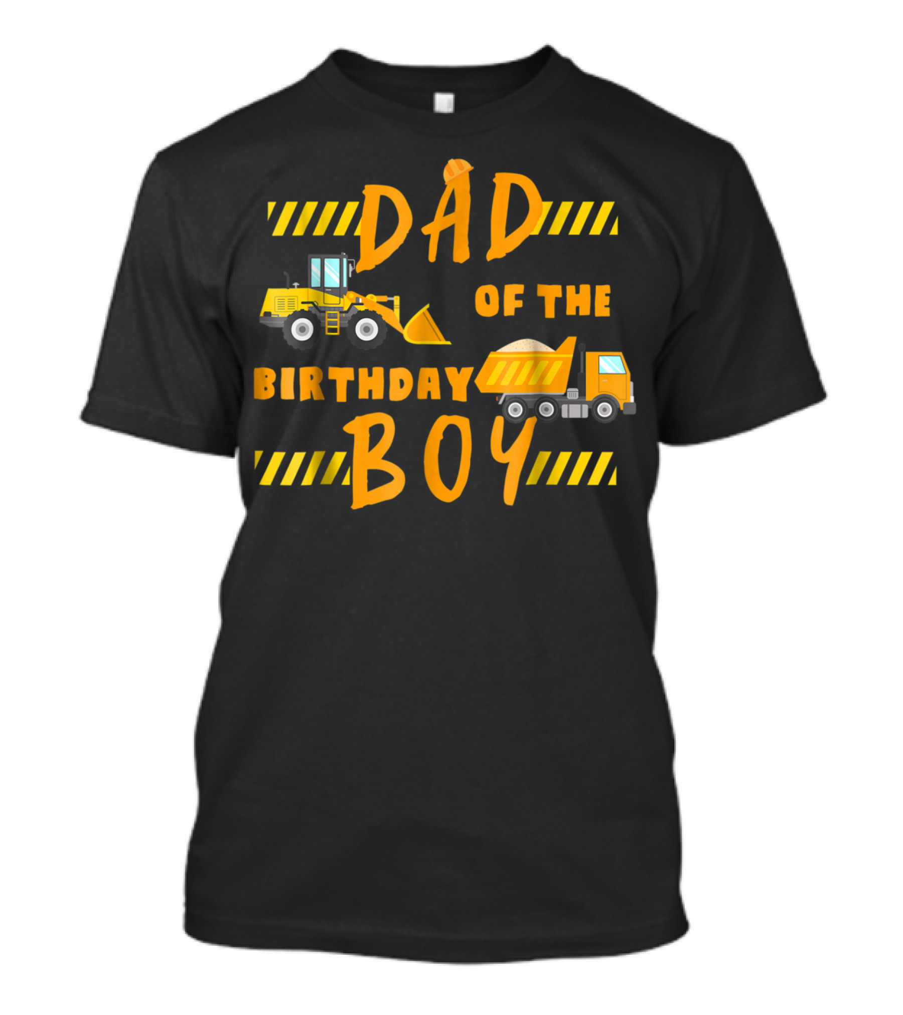 Dad Of The Birthday Boy Construction Party Theme Machinery 68 T-Shirt