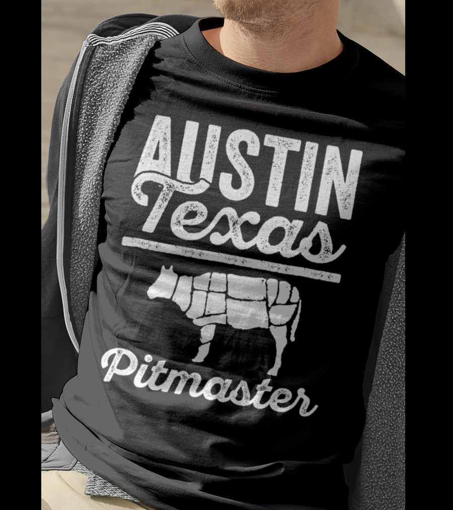 Austin Texas Pitmaster BBQ Dad For 82 T-Shirt