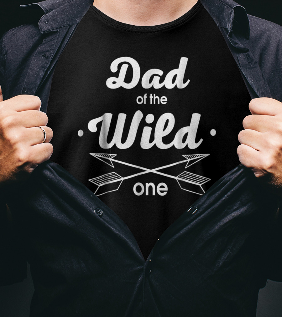 Dad Of The Wild One Arrows 1st Birthday T-Shirt
