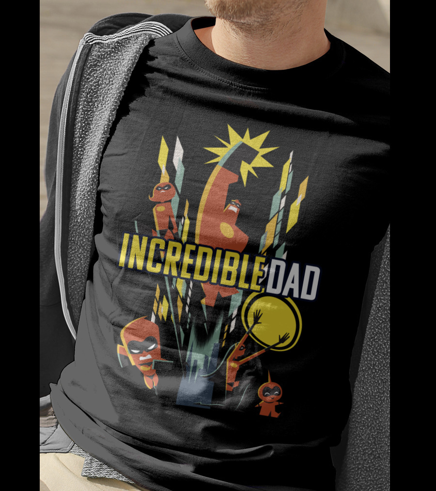 Disney Pixar Incredibles 2 Incredible Dad Family T-Shirt