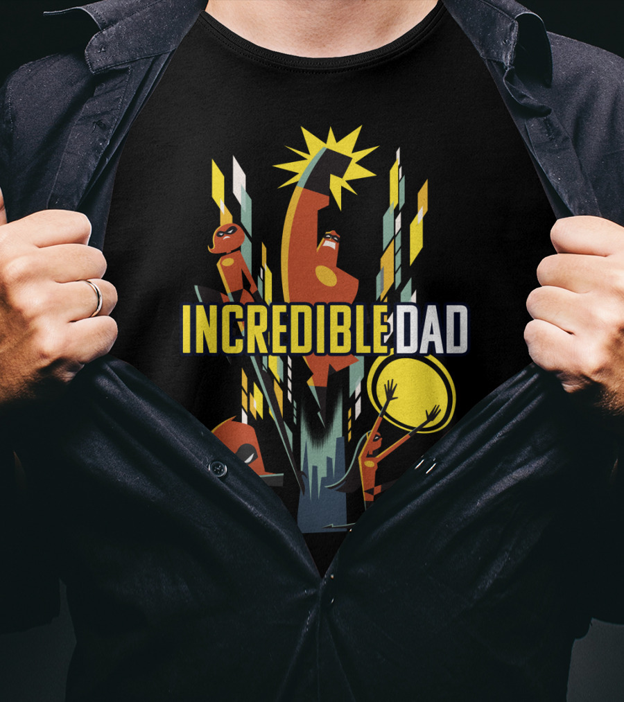 Disney Pixar Incredibles 2 Incredible Dad Family T-Shirt