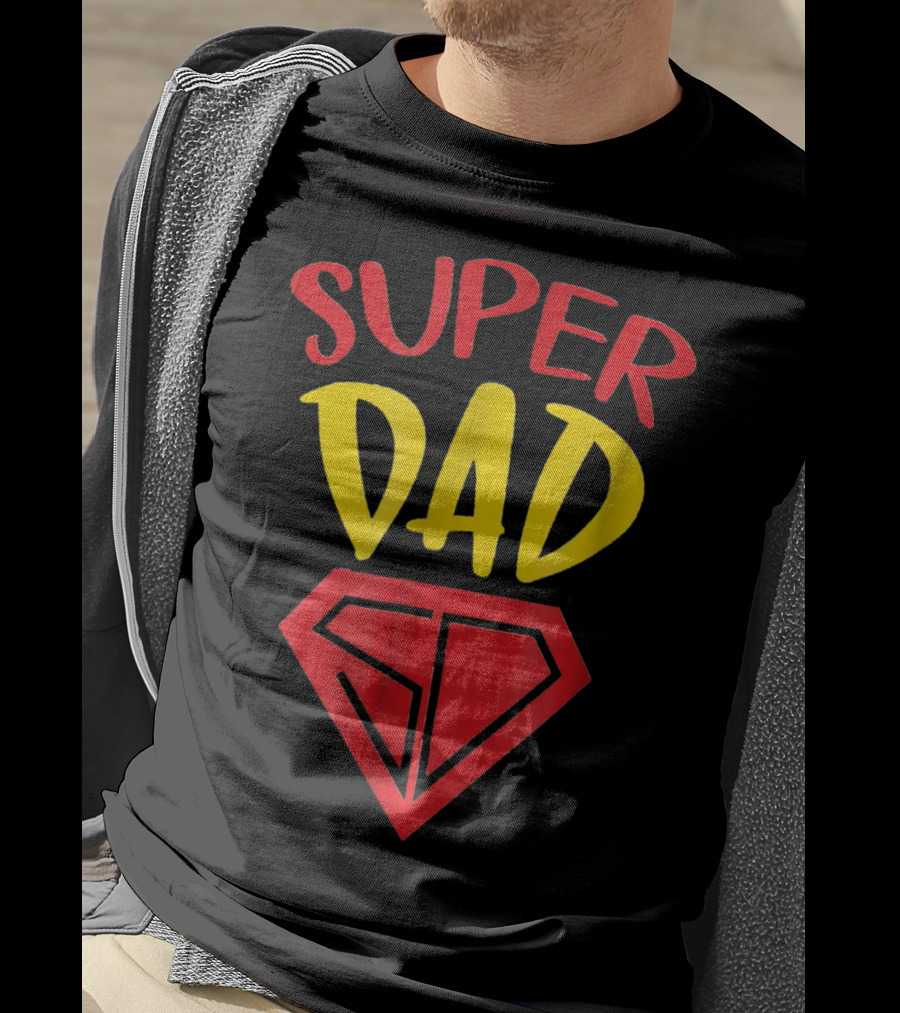 Fathers Day Super Dad SD Symbol A Dads Life Matters T-Shirt