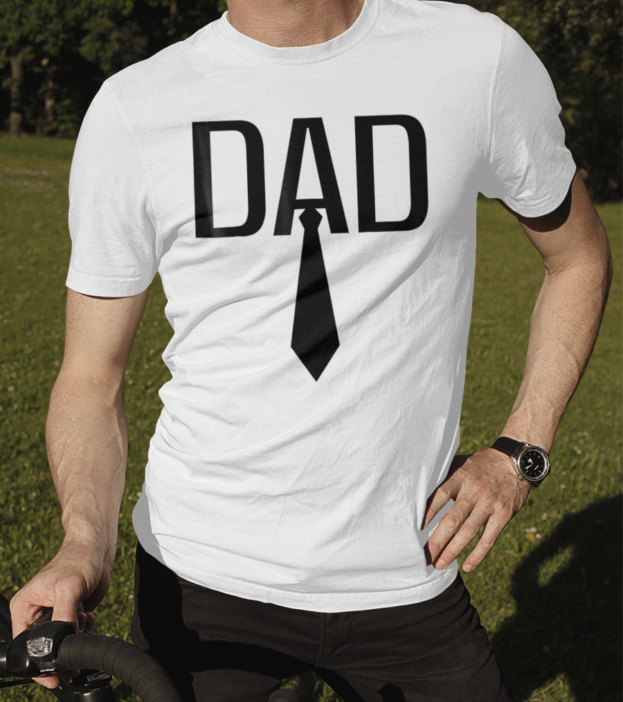 Dad Tie Design Family Papa Dad Son Daughter T-Shirt