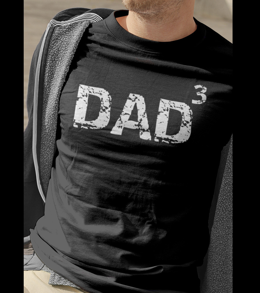 Dad To The 3rd Power Funny Pregnancy Announcement51 T-Shirt