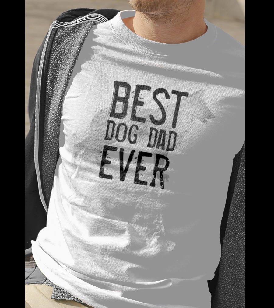 BEST DOG DAD EVER Wolf T-Shirt