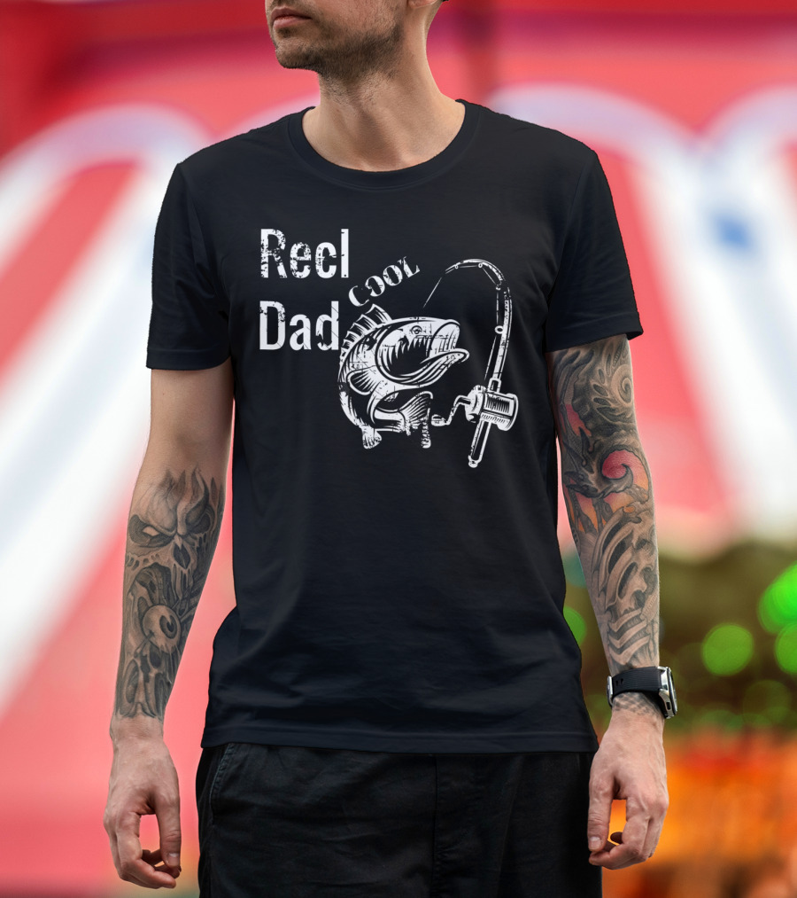 Reel Cool Dad Fishing Papa Tee28 T-Shirt