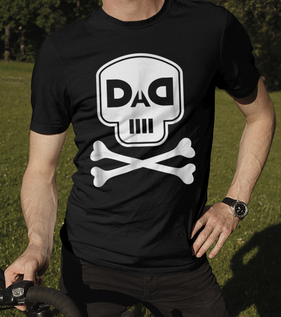 DAD White Skull Crossbones Logo Rap Merch56 T-Shirt