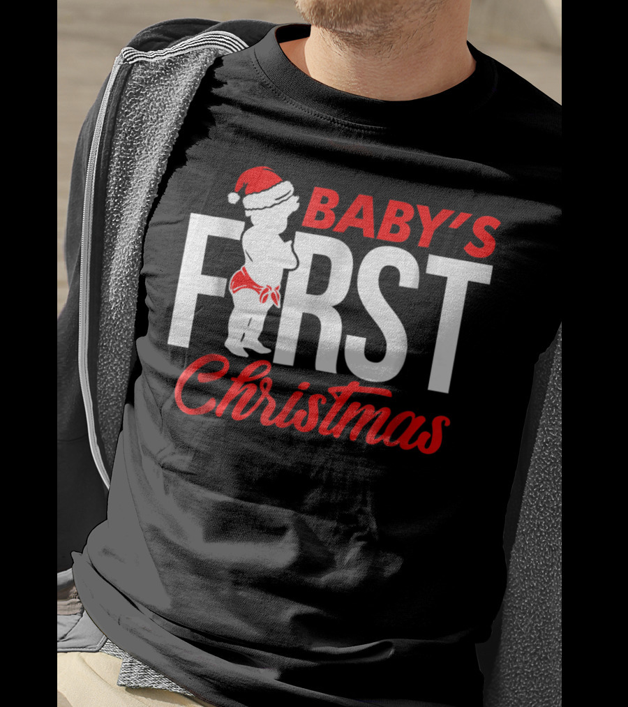 Baby's First Christmas Sister Family Grandma T-Shirt