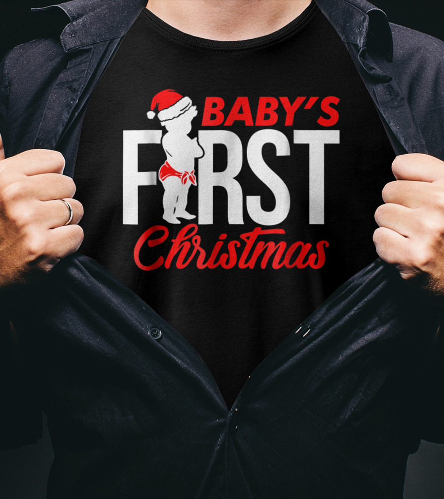 Baby's First Christmas Sister Family Grandma T-Shirt