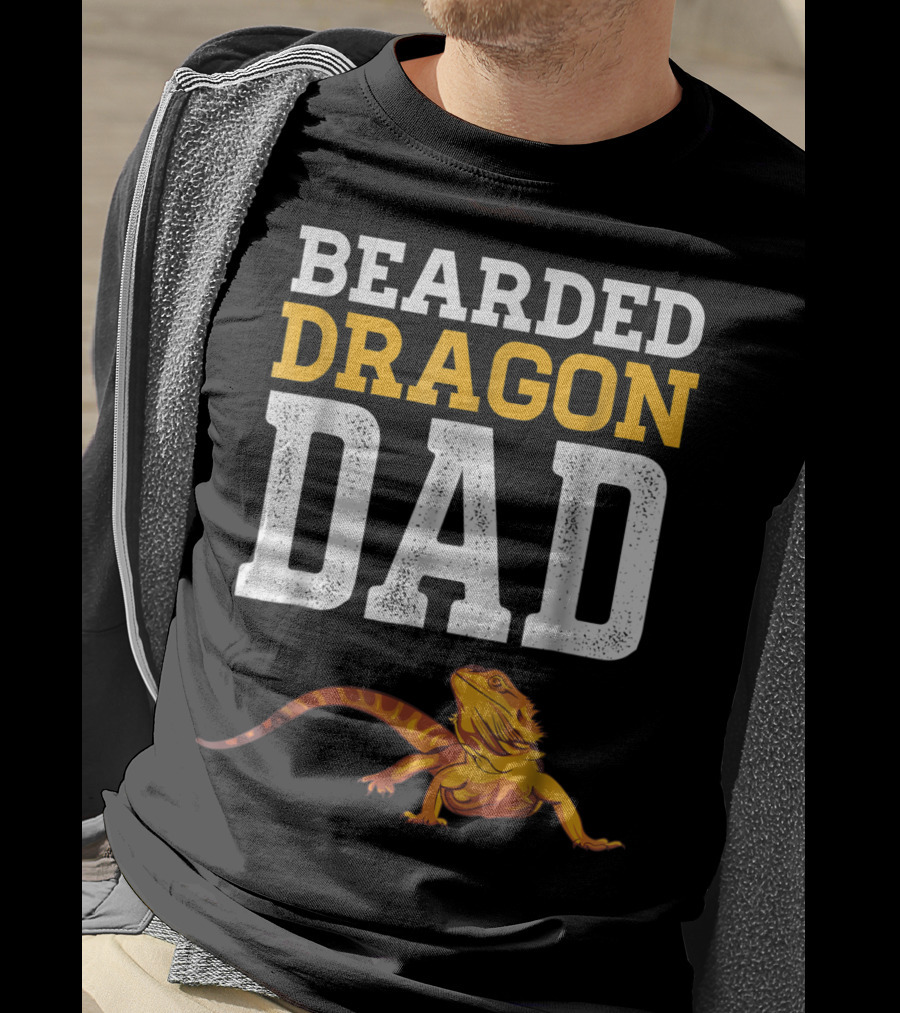 Bearded Dragon Dad Bearded Dragon Reptile Companion T-Shirt