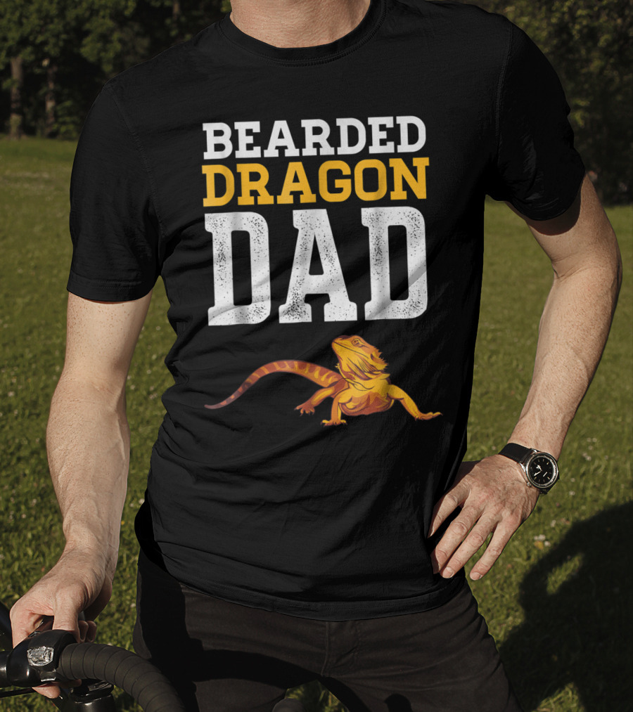 Bearded Dragon Dad Bearded Dragon Reptile Companion T-Shirt
