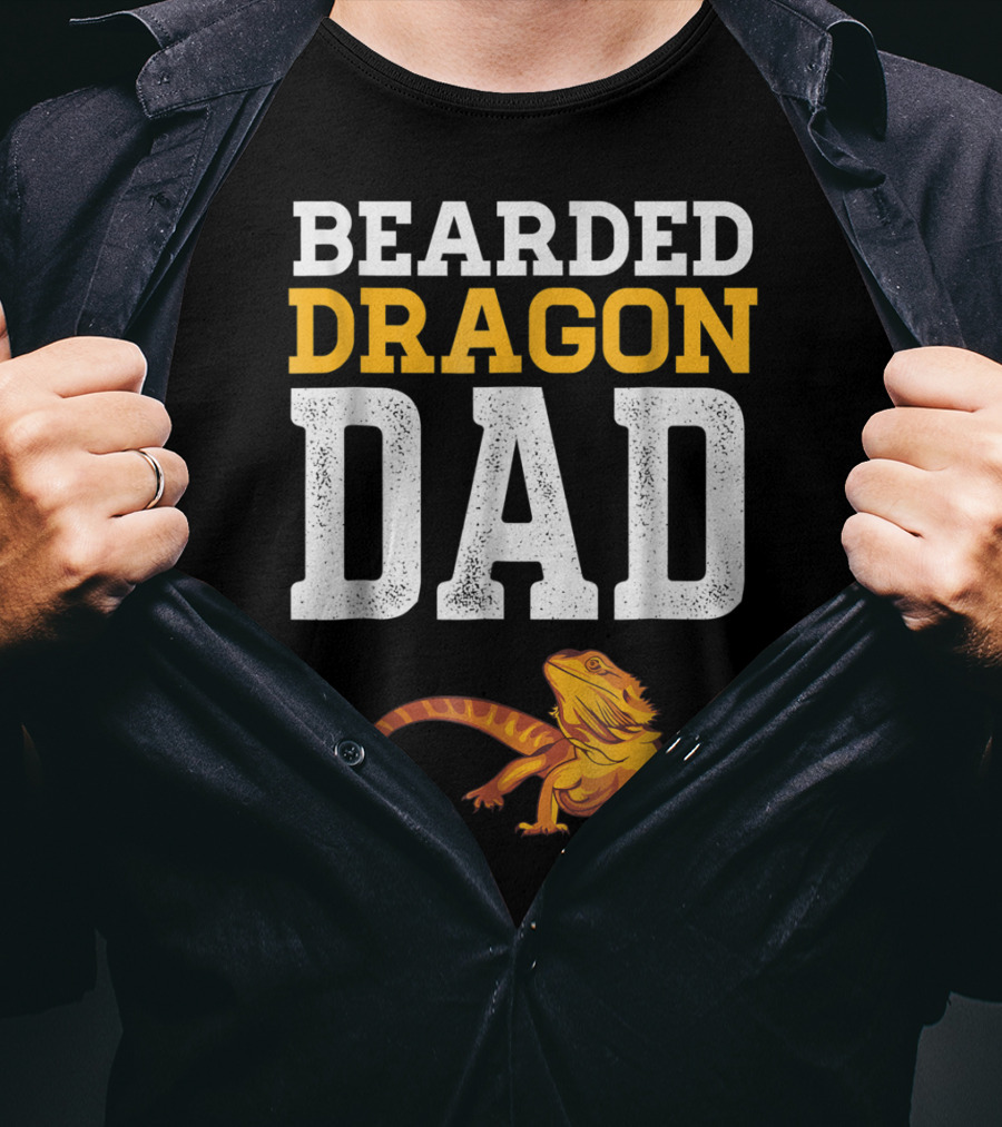 Bearded Dragon Dad Bearded Dragon Reptile Companion T-Shirt