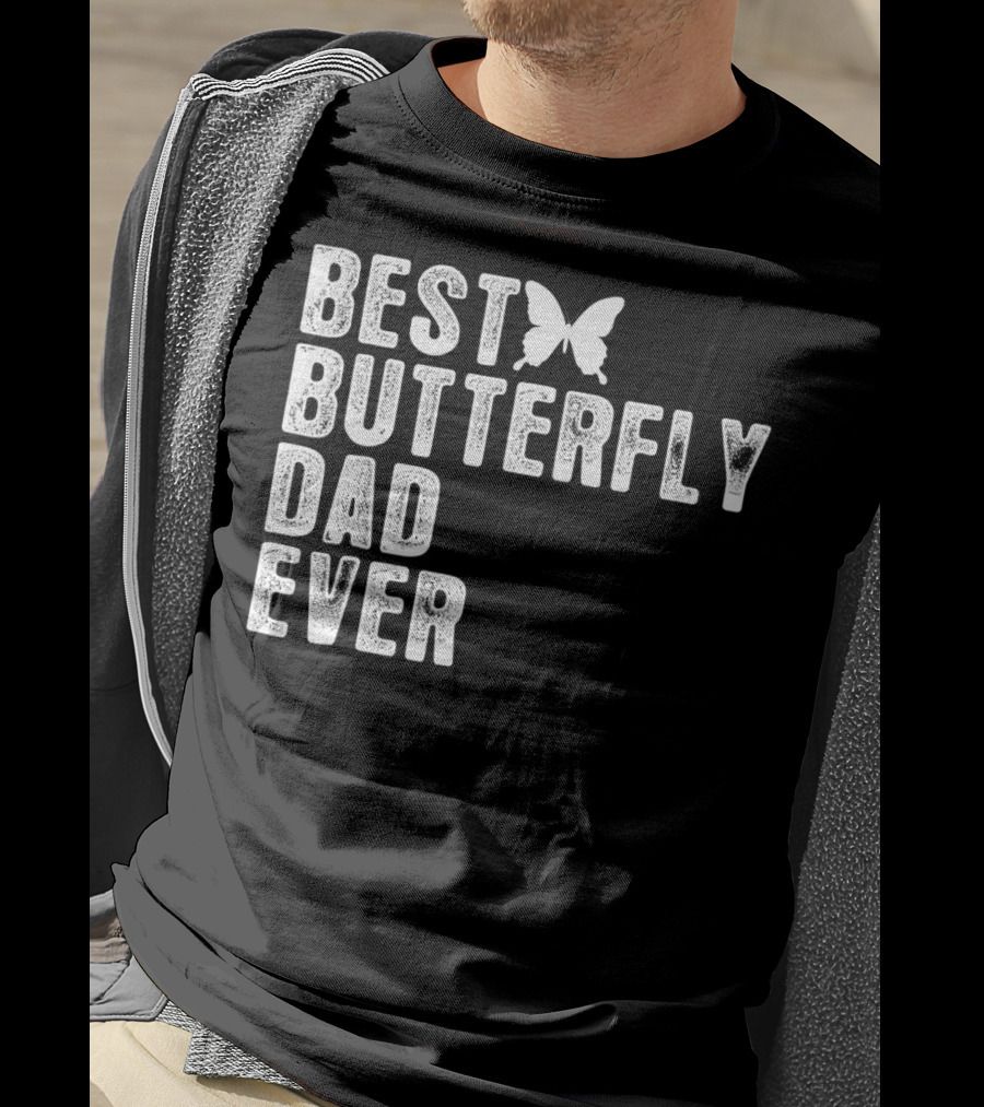 Best Butterfly Dad Ever Butterfly T-Shirt