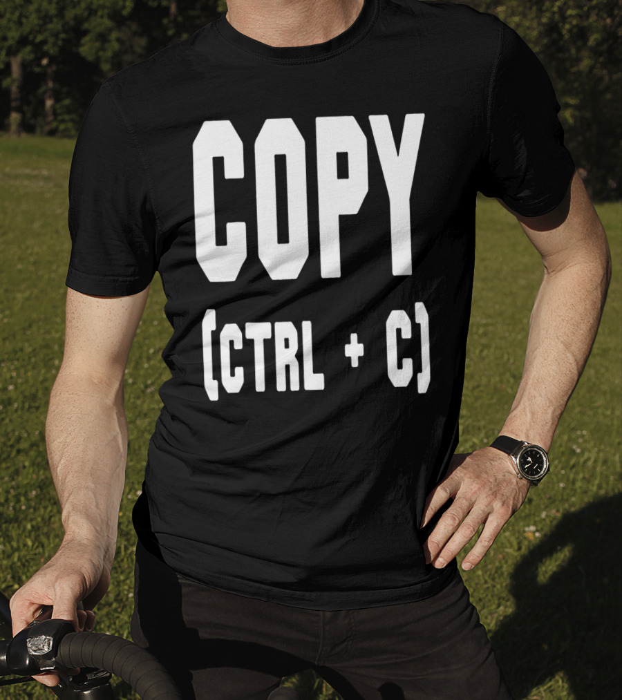 Best Funny Birthday Dad Papa From Sons Copy Ctrl + C 76 T-Shirt