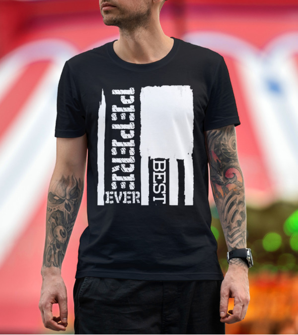 Premium T-Shirt: Best Pepere Ever Distressed Flag T-Shirt Best Pepere Ever Distressed Flag T-Shirt