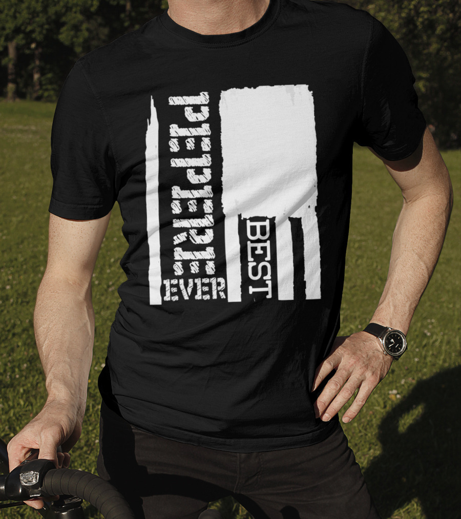 Best Pepere Ever Distressed Flag T-Shirt