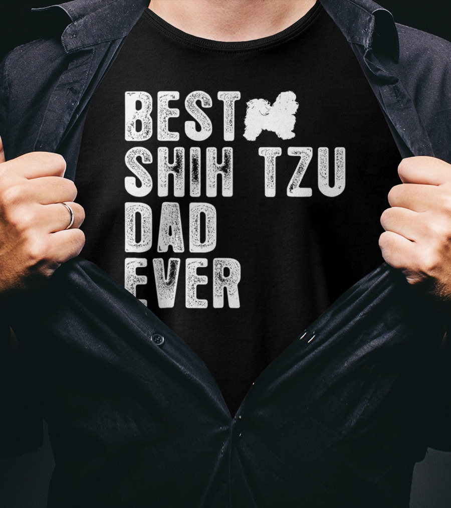 Best Shih Tzu Dad Ever T-Shirt