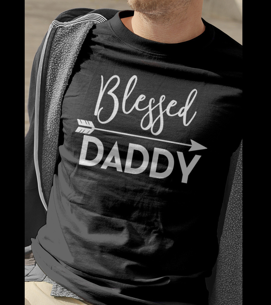 Blessed Daddy Arrow Expecting Dad T-Shirt