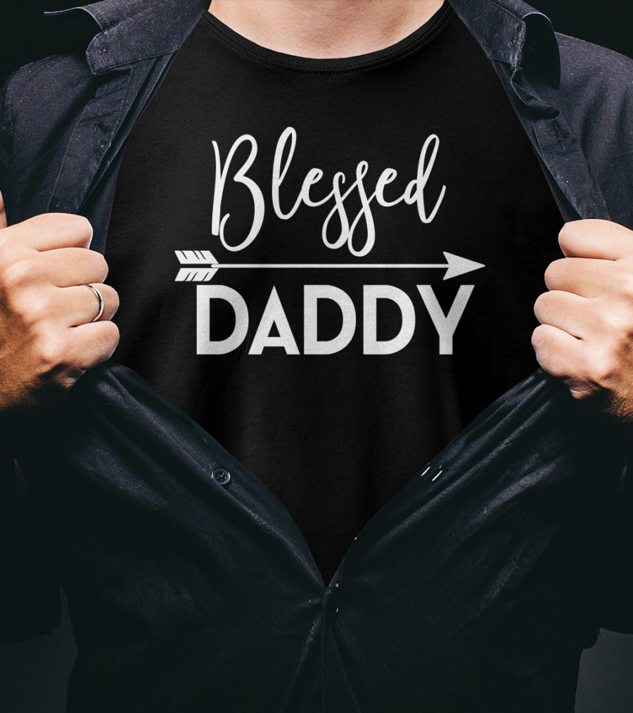 Blessed Daddy Arrow Expecting Dad T-Shirt