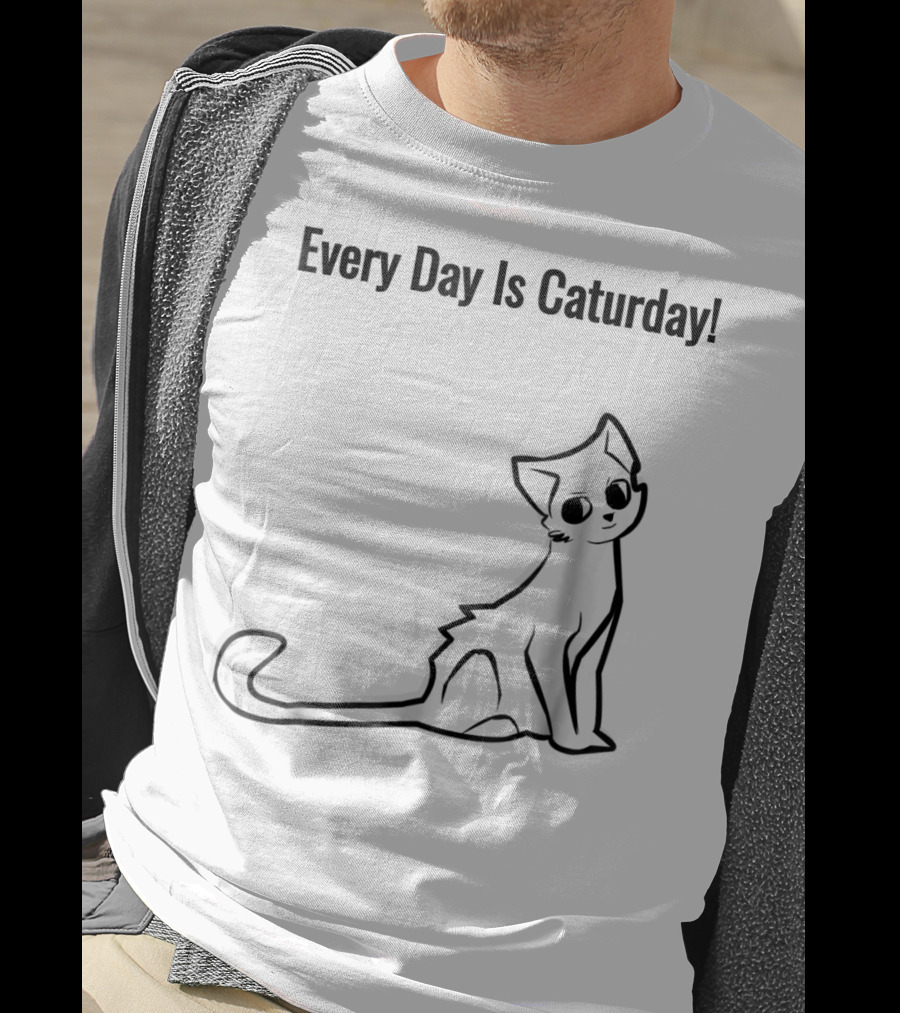 Every Day Is Caturday Cat Lover Cat Mom Dad T-Shirt