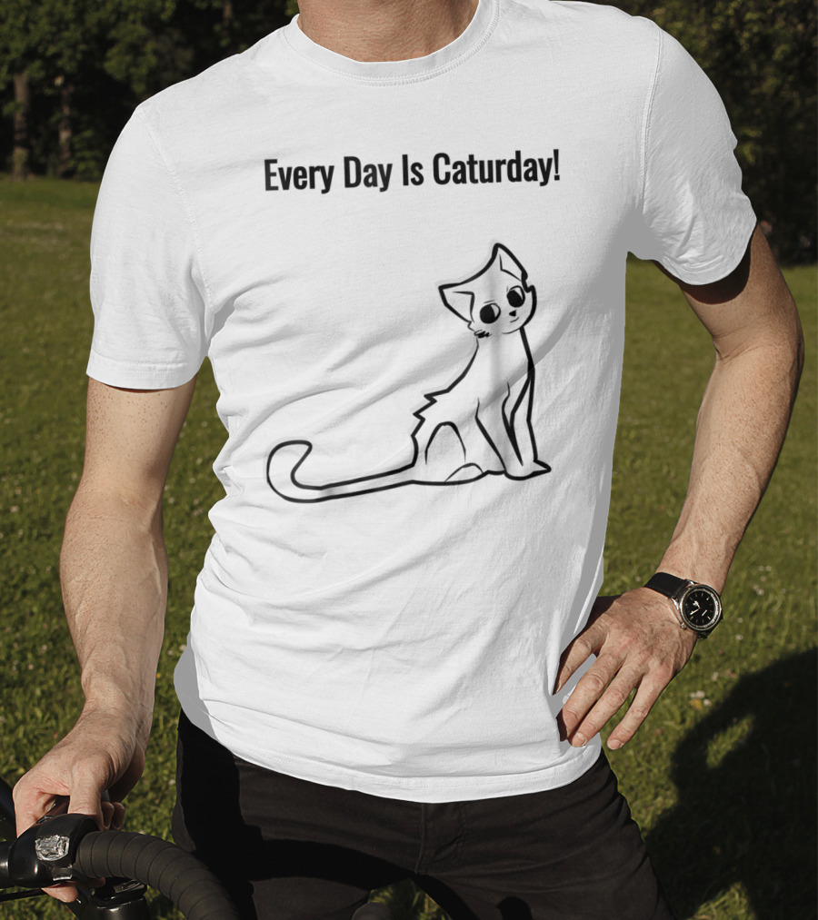 Every Day Is Caturday Cat Lover Cat Mom Dad T-Shirt