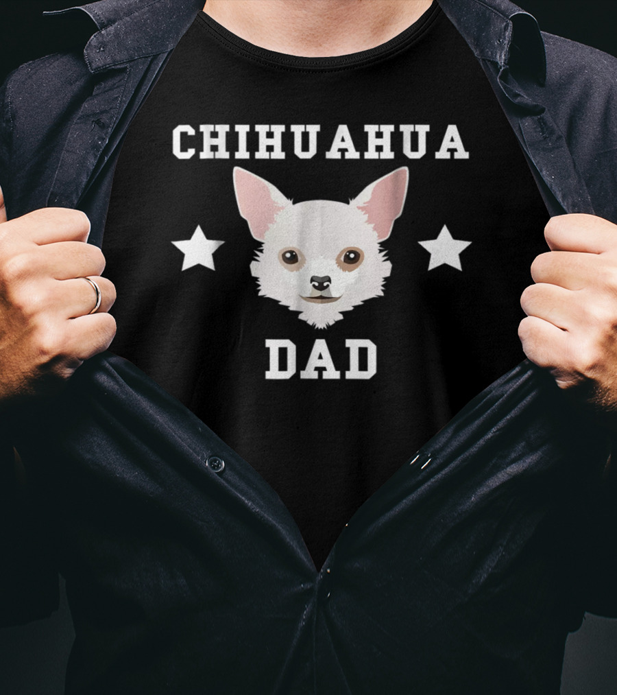 Chihuahua Dad Dog Owner Stars Womens Premium T-Shirt