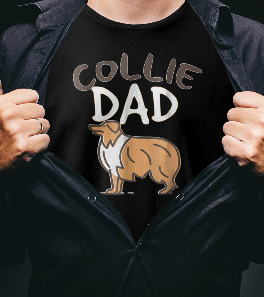 Collie Dad Owner Men Dog Lover 47 T-Shirt