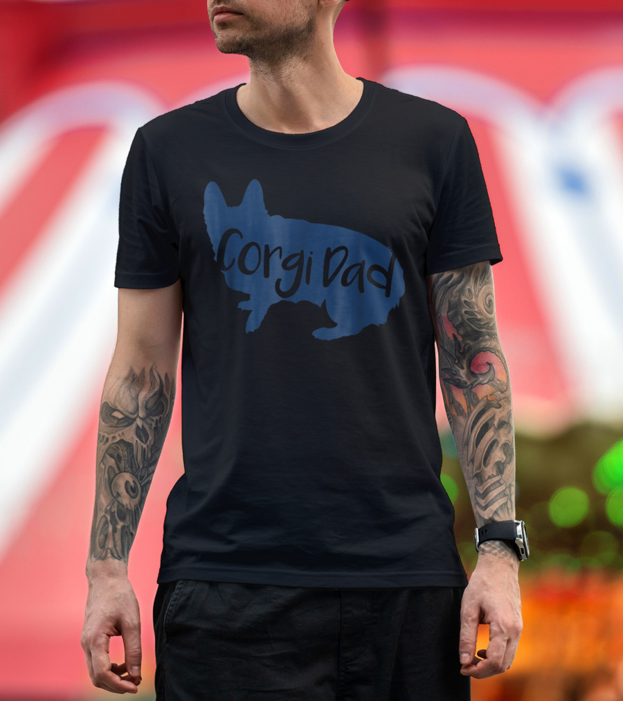 Corgi Dad CorgiLover Dog T-Shirt