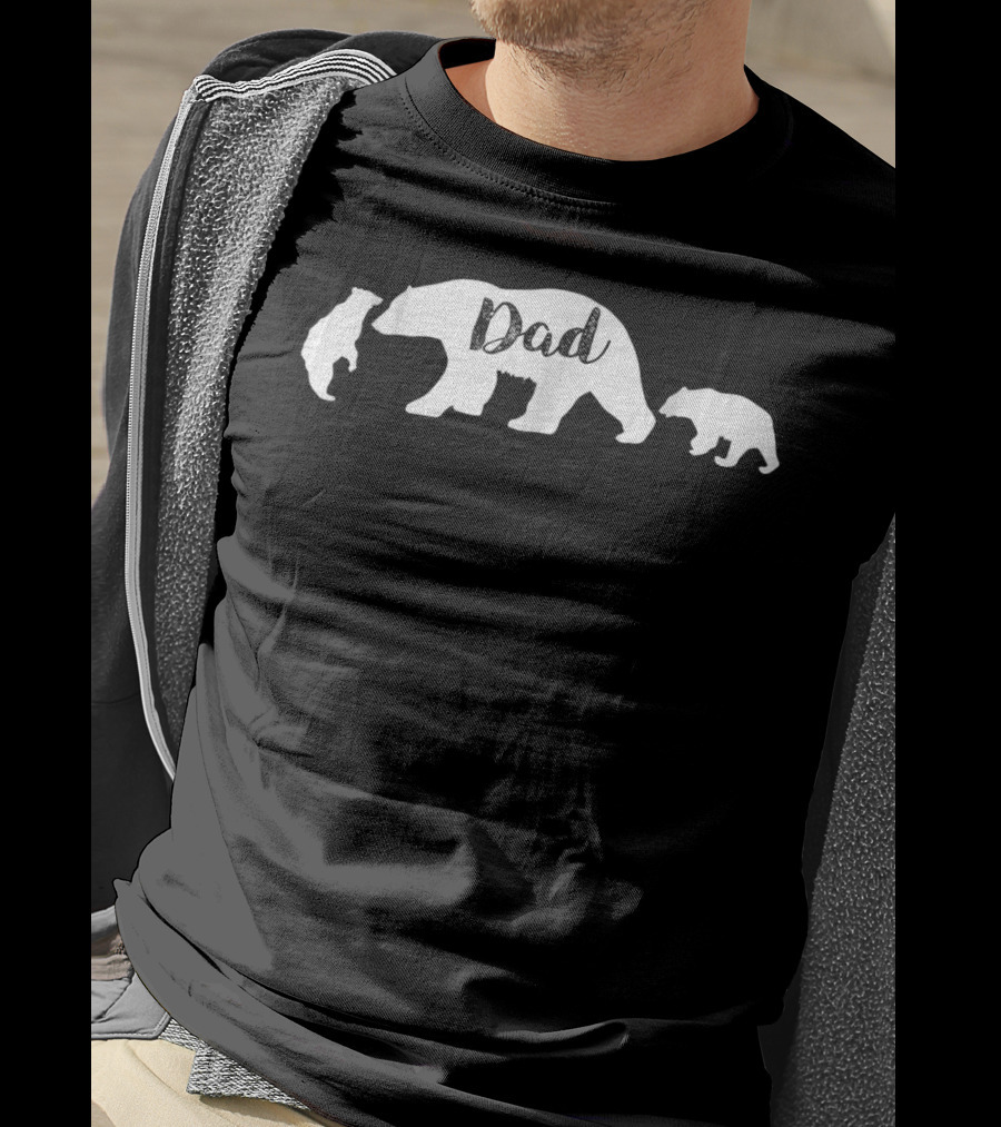 Dad Bear With Bear Cubs T-Shirt