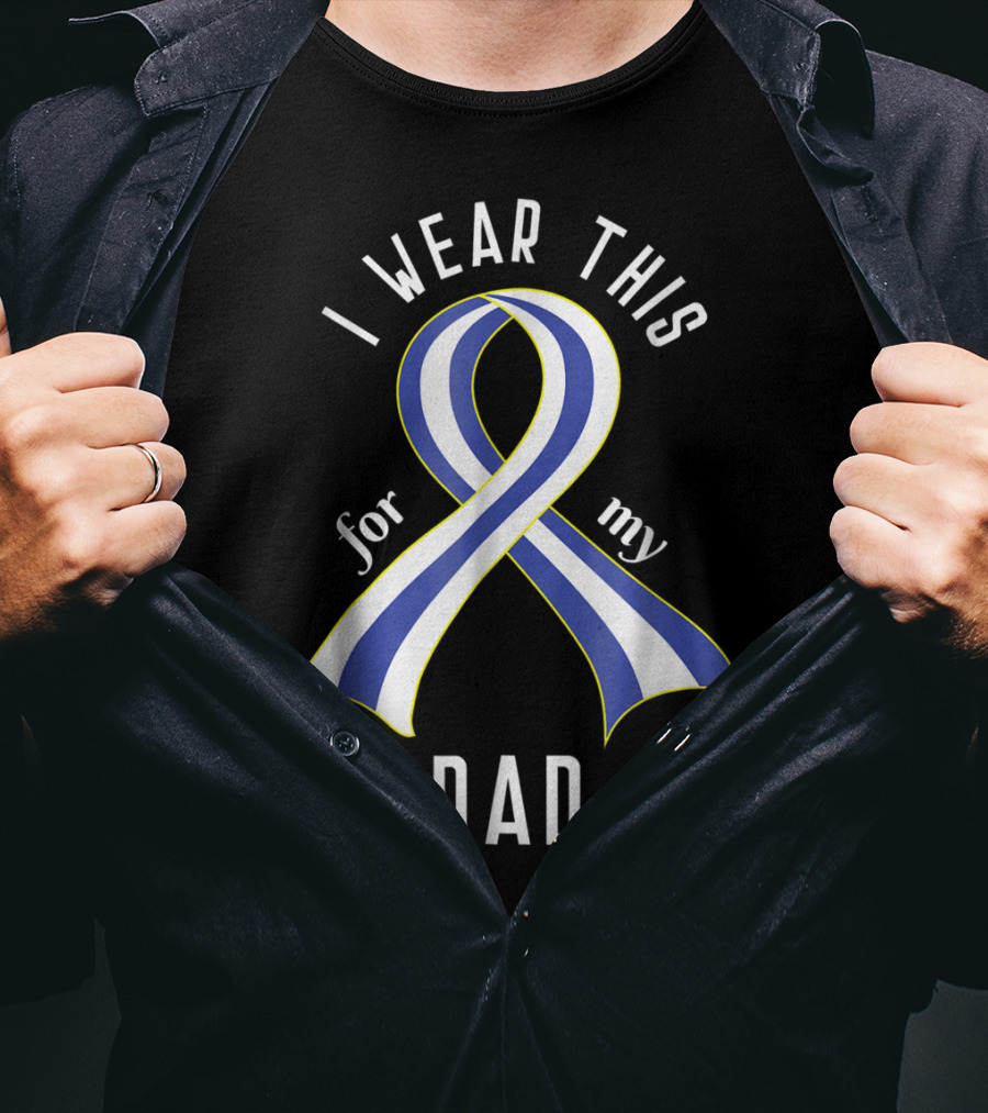 I Wear This ALS Awareness Ribbon For My Dad T-Shirt