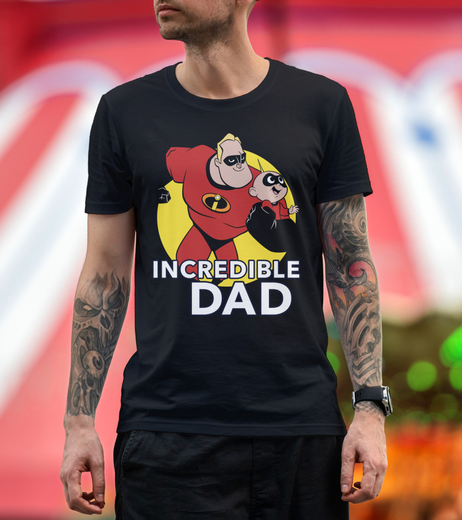 Disney Pixar Incredibles 2 Incredible Dad Jack Jack And Dad T-Shirt