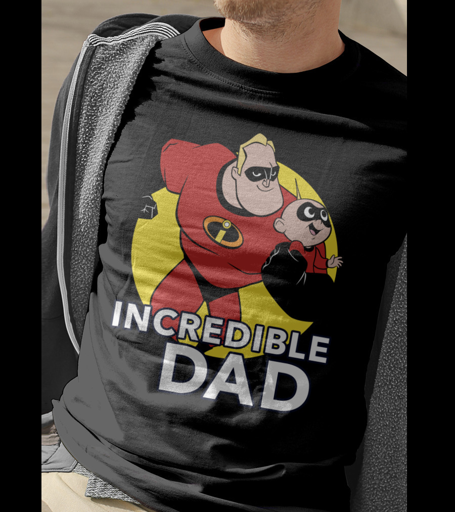 Disney Pixar Incredibles 2 Incredible Dad Jack Jack And Dad T-Shirt